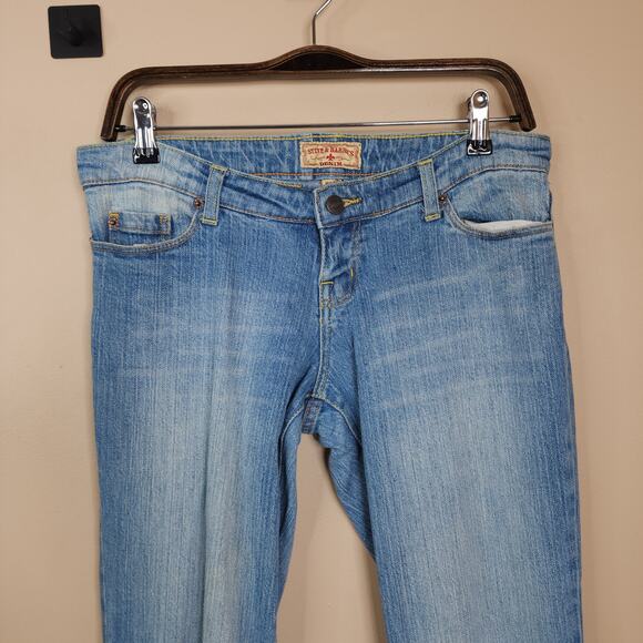 Steve and Barry's Boot Cut Stretch Denim Jeans Size 2 - Picture 2 of 12
